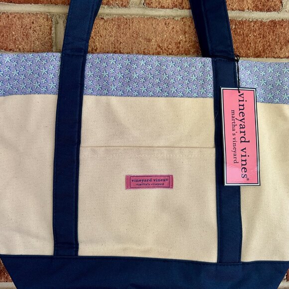 NWT Vineyard Vines Classic Tote Multi Starfish Print - Picture 3 of 9